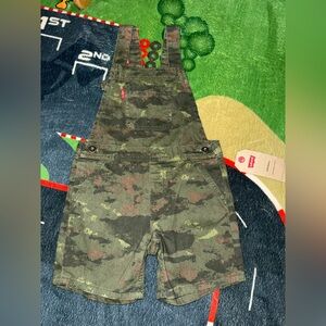 Levi's Toddler Green Camo Shortalls